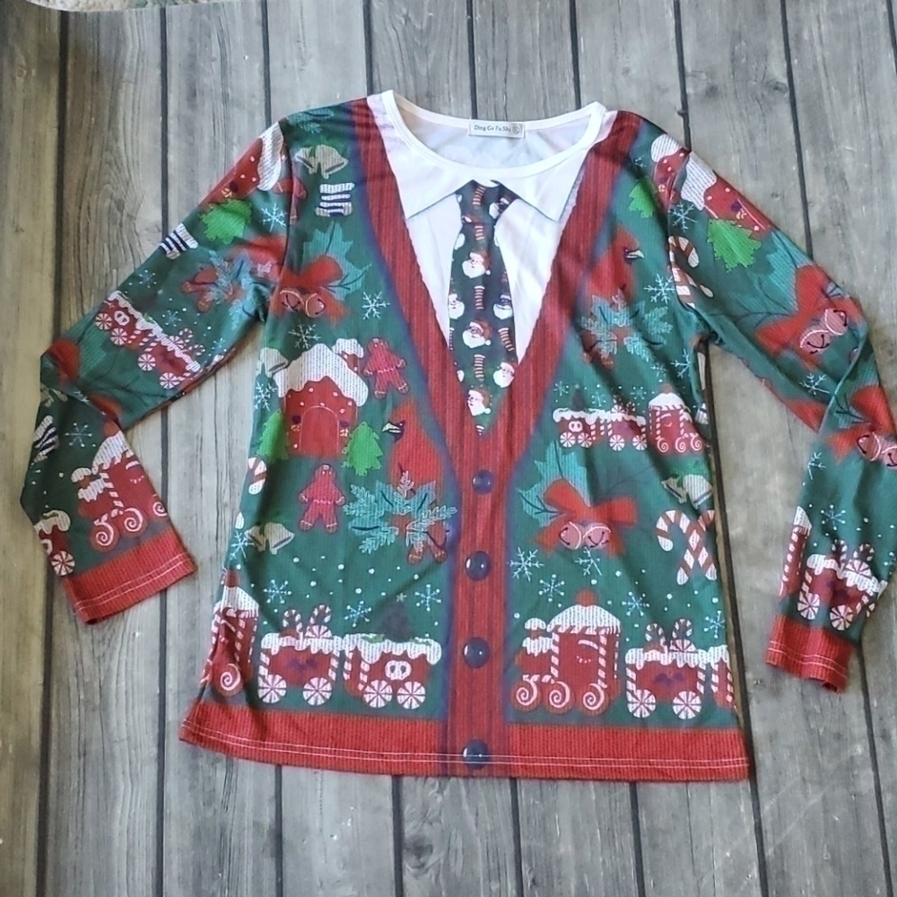 Ugly Christmas Shirt Size XL